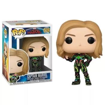 Funko Pop! Marvel: Captain Marvel - Captain Marvel (Neon Suit) figura #516 kép