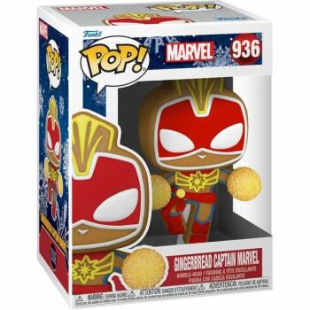 Funko POP! Marvel: Holiday - Captain Marvel figura #936 kép