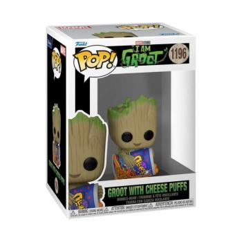 Funko POP! Marvel: IAG - Groot w/Cheese Puffs figura kép