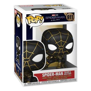 Funko POP! Marvel: Spiredman No way Home - Spider-man (Black-Gold) figura #911 kép