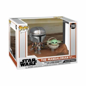 Funko POP! Moment: The Mandalorian - The Mandalorian and Child figura #390 kép