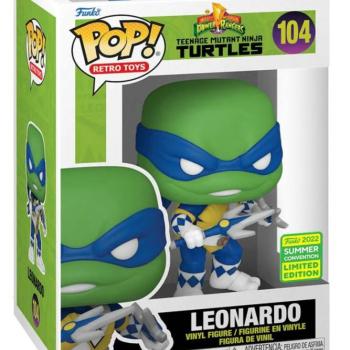 Funko Pop! Retro Toys: Mighty Morphin Power Rangers + Teenage Mutant Ninja Turtles - Leonardo #104 kép