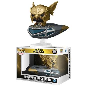 Funko Pop! Rides Super Deluxe: DC Black Adam - Hawkman in Cruiser figura #286 kép