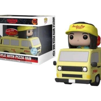 Funko Pop! Rides Super Deluxe: Stranger Things - Argyle with Pizza Van figura #113 kép