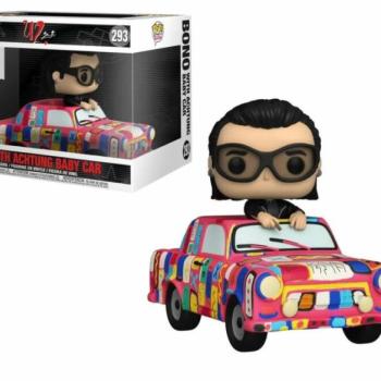 Funko Pop! Rides Super Deluxe: U2 Ζoo TV - Bono with Achtung Baby Car figura #293 kép