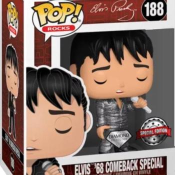 Funko POP! Rocks: Elvis - '68 Comeback Special figura kép