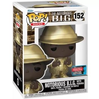 Funko Pop! Rocks: The Notorious B.I.G. with Fedora (Gold) figura #152 kép