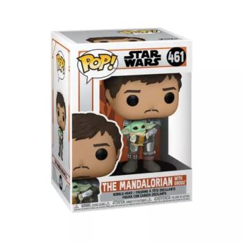 Funko POP! Star Wars: Mandalorian - Mando Holding Child figura #461 kép