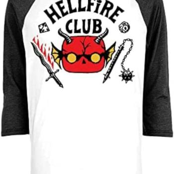 Funko POP! Tee: Stranger Things - Hellfire Club 3/4 ujjú póló (L) kép