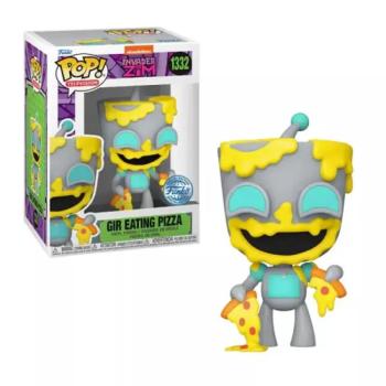 Funko Pop! Television: Invader Zim - Gir Eating Pizza (SE) #1332 figura kép