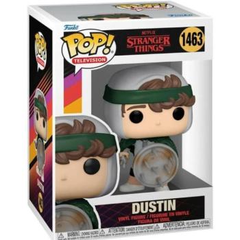 Funko POP! Television: Stranger Things - Hunter Dustin w/shield​​ figura #1463 kép