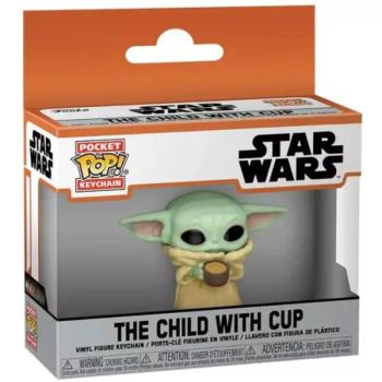 Funko POP! The Mandalorian - The Child w/Cup kulcstartó kép