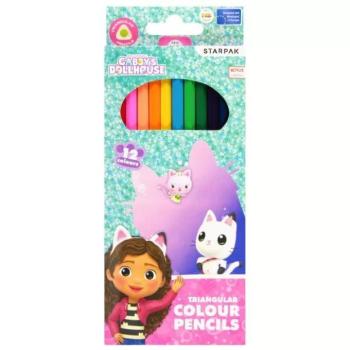 Gabi babaháza: Háromszögletű színes ceruza készlet - 12 db-os kép