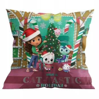 Gabi babaháza: Kétoldalas karácsonyi díszpárna 40 x 40 cm kép