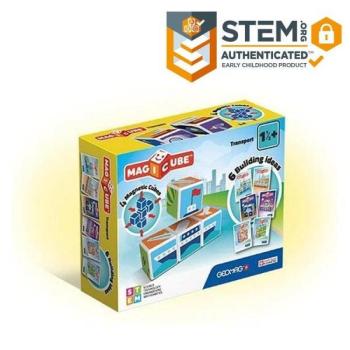 Geomag Magicube közlekedés mágneses építőkocka szett, 4 db-os kép