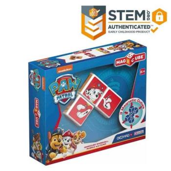 Geomag Magicube - Mancs Őrjárat építőkocka szett, 5 db-os - Marshall és tűzoltó járgánya kép