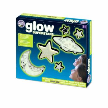 Glow Superstars Naprendszer, foszforeszkáló matricaszett kép