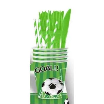 Goal! focilabda mintás papírpohár - 10 db-os kép