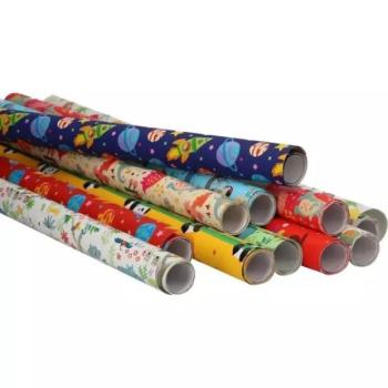 Gyerek mintás tekercses csomagolópapír - többféle, 70 x 200 cm kép