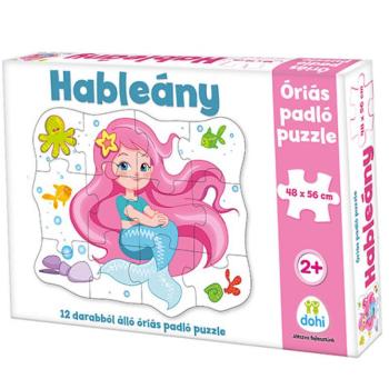 Hableány óriás padló puzzle 12db-os kép