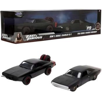 Halálos iramban: Dom Toretto Dodge Charger R/T 1970 &  Dodge Charger Widebody 1968 fém kisautója 2db-os csomag 1/32-es méretarány 13cm- Jada Toys kép