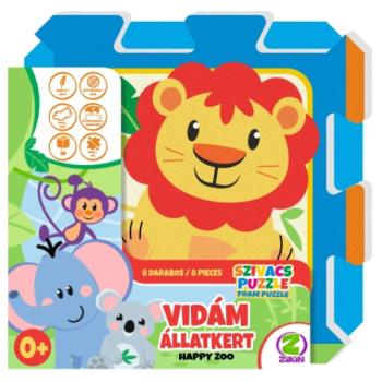 Happy Zoo - Vidám Állatkert szivacs puzzle kép