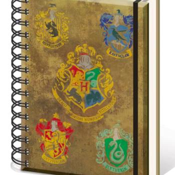 Harry Potter (HOGWARTS CREST & FOUR HOUSES) A5 füzet kép