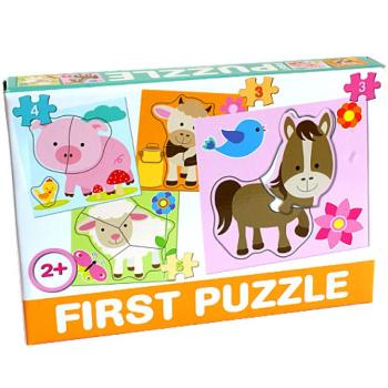 Háziállatos Bébipuzzle - D-Toys kép