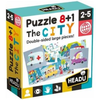 Headu: 8+1 kétoldalas puzzle - Városka kép