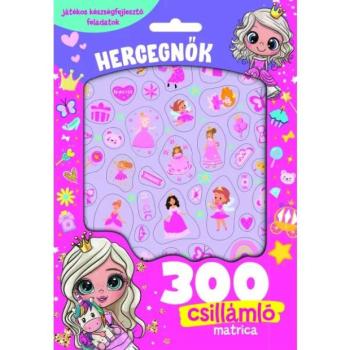 Hercegnők - 300 csillámló matricás kép