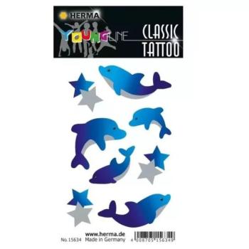 Herma: Delfin mintás tetováló matrica kép