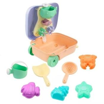 Homokozókészlet bőröndben kép