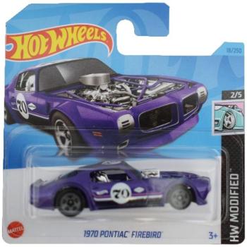 Hot Wheels: 1970 Pontiac Firebird lila kisautó 1/64 - Mattel kép