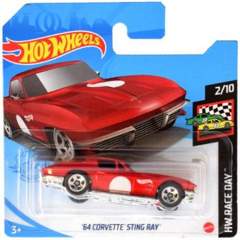 Hot Wheels: '64 Corvette Sting Ray kisautó 1/64 - Mattel kép