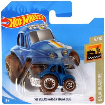 Hot Wheels: '70 Volkswagen Baja Bug kisautó 1/64 - Mattel kép