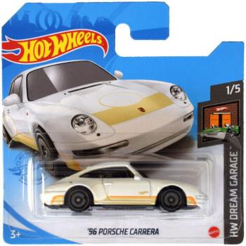 Hot Wheels: '96 Porsche Carrera fehér kisautó 1/64 - Mattel kép