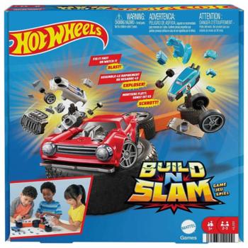 Hot Wheels: Build n Slam autóépítő társasjáték - Mattel kép