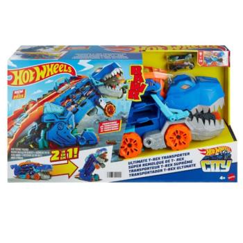 Hot Wheels City: Átalakítható Ultimate Autószállító T-Rex - Mattel kép