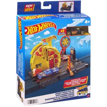 Hot Wheels: City Speedy Pizza Pick-Up kezdő pályaszett - Mattel kép