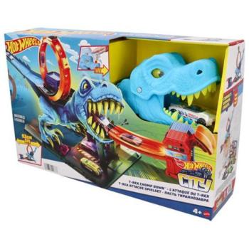 Hot Wheels City: T-Rex hurok pálya játékszett - Mattel kép