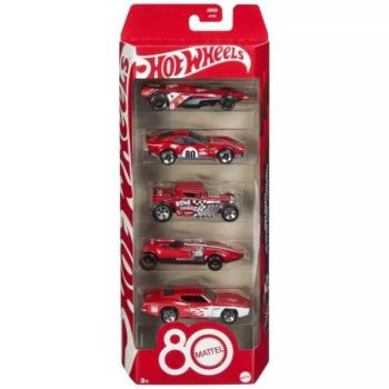Hot Wheels: Mattel 80. évforduló, 5 db-os kisautó szett kép