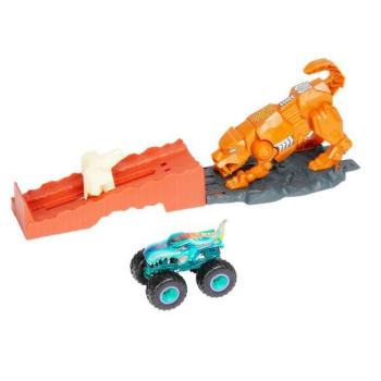 Hot Wheels Monster Trucks Bestia pályaszett - Sabretooth showdown kép