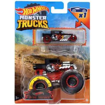 Hot Wheels Monster Trucks: Bone Shaker járgány ajándék kisautóval - Mattel kép