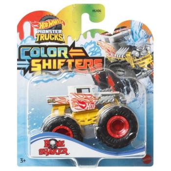 Hot Wheels: Monster Trucks Color Shifters színváltós kisautó - Bone Shaker kép