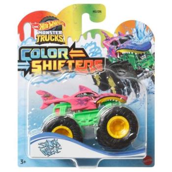 Hot Wheels: Monster Trucks Color Shifters színváltós kisautó - Shark Wreak kép