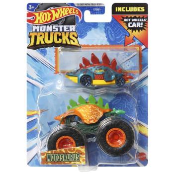 Hot Wheels Monster Trucks: Motosaurus monster kisautó + ajándék HotWheels kisautó 1/64 - Mattel kép