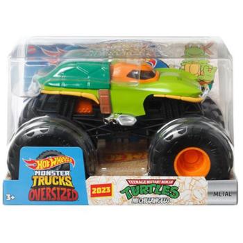 Hot Wheels: Monster Trucks Oversized TMNT Michelangelo járgány 1/24 - Mattel kép