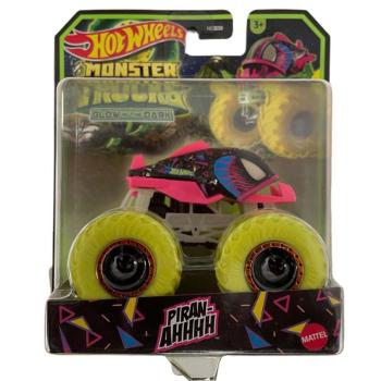 Hot Wheels Monster Trucks: Piran-Ahhh sötétben világító járgány - Mattel kép