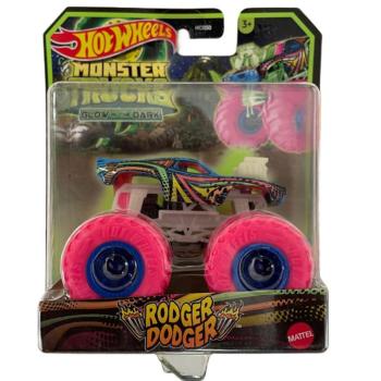 Hot Wheels Monster Trucks: Rodger Dodger sötétben világító járgány - Mattel kép