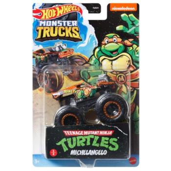 Hot Wheels Monster Trucks: Tini Ninja Harci Teknőcök kisautó - Michelangelo kép